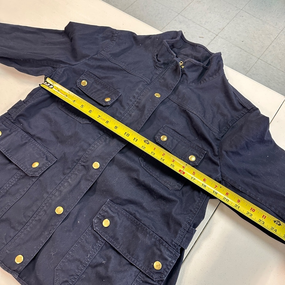 J. Crew Relaxed Boyfriend Field Women's Jacket Navy Blue Size XL - Picture 7 of 9